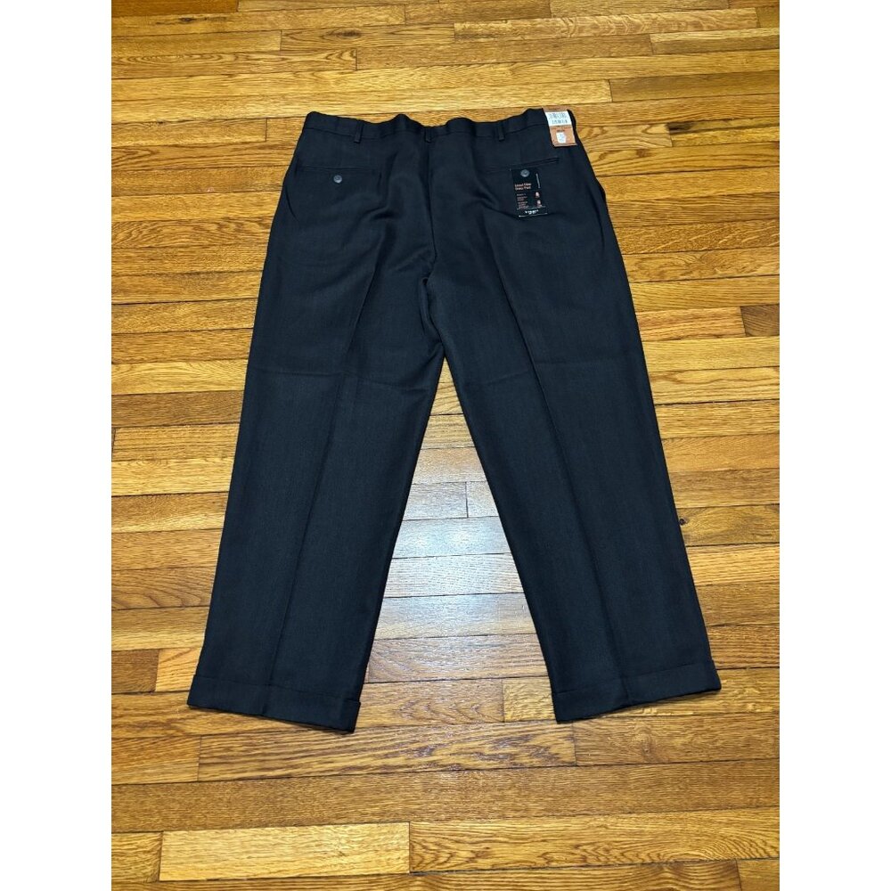 Haggar Mens Smart Fiber Dress Pants Sz 42x29 Gray Classic Fit Comfort Waist NWT - Picture 6 of 6